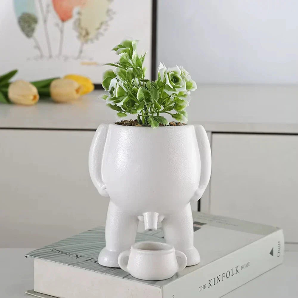 Funny Peeing Planter Pot | Piss Flower Pot Plants Home Gift Creative Gift Idea