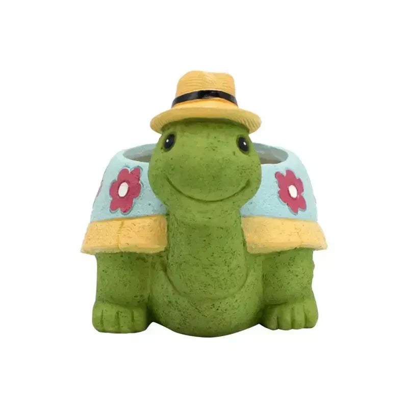 Cute Turtle Succulent Planter Cartoon Animal Flower Pot for Home & Garden Decor