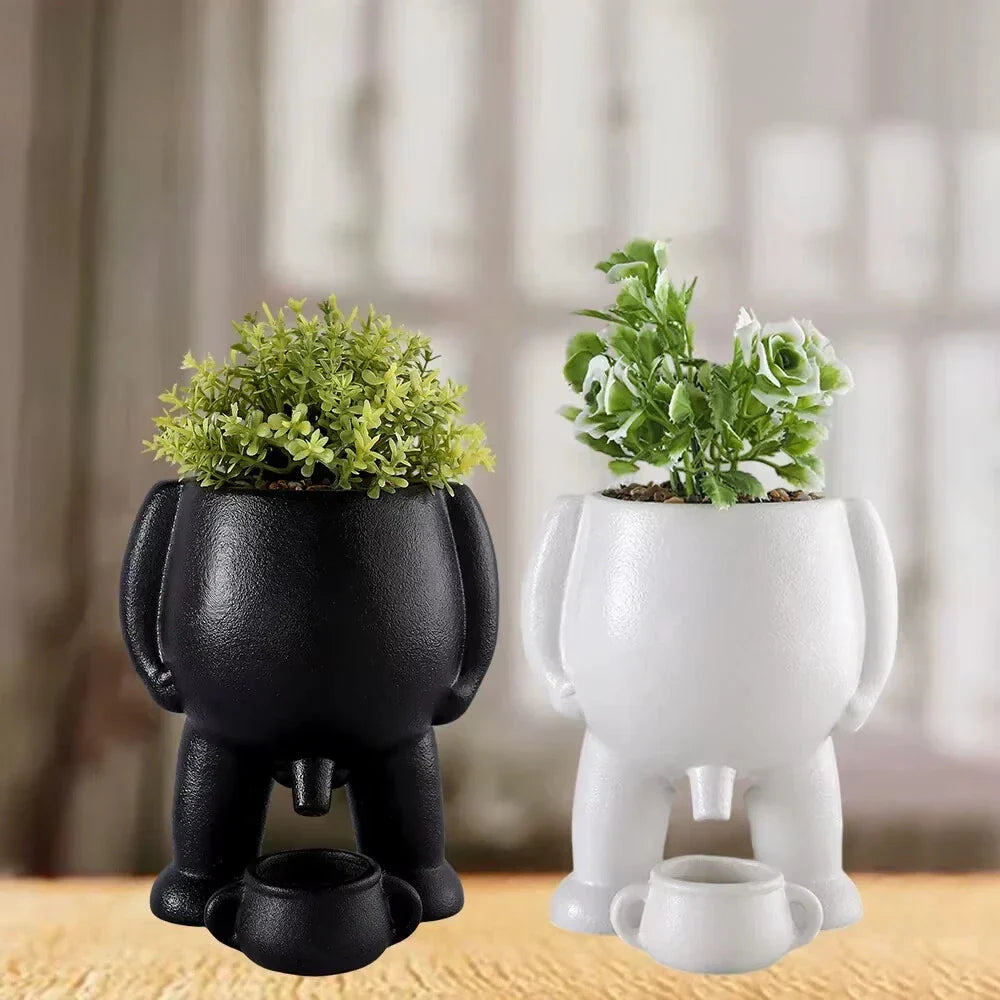 Funny Peeing Planter Pot | Piss Flower Pot Plants Home Gift Creative Gift Idea