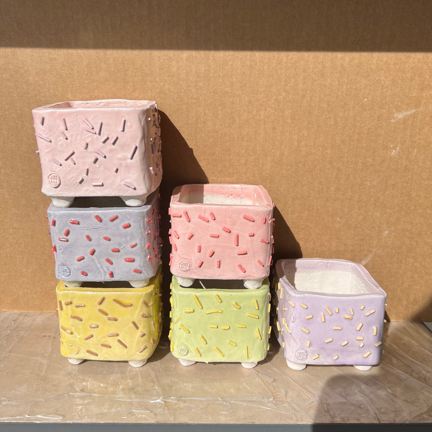 [YIXI] 7cm Square 'Sprinkles'