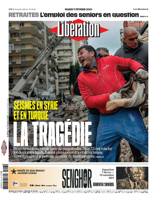 S¨¦ismes en Syrie et en Turquie : la trag¨¦die. 7 f¨¦vrier 2023