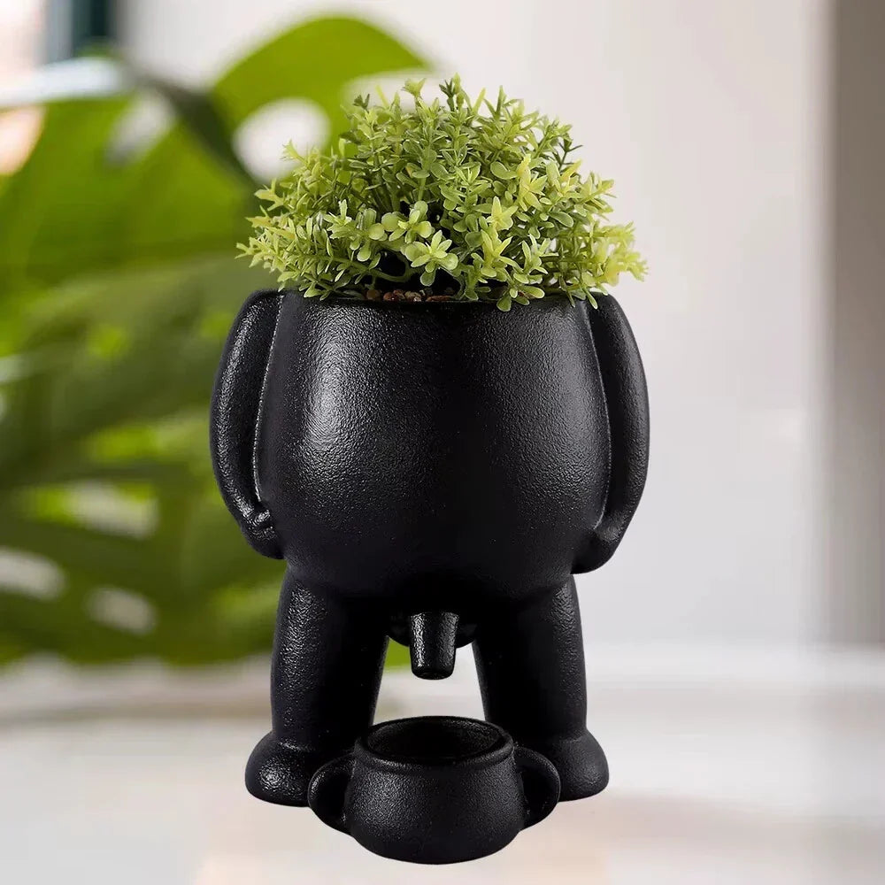 Funny Peeing Planter Pot | Piss Flower Pot Plants Home Gift Creative Gift Idea