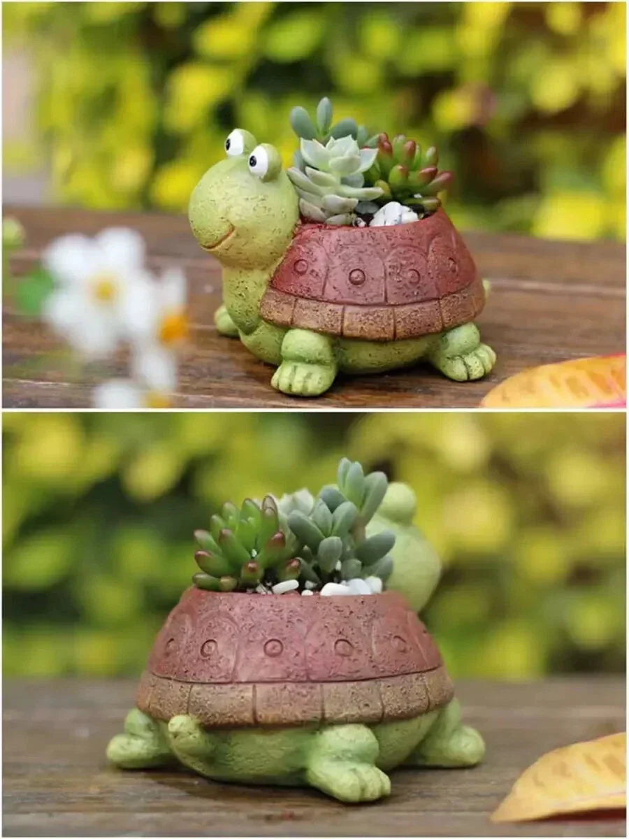Cute Turtle Succulent Planter Creative Animal Planter pot - Home & Garden Decor