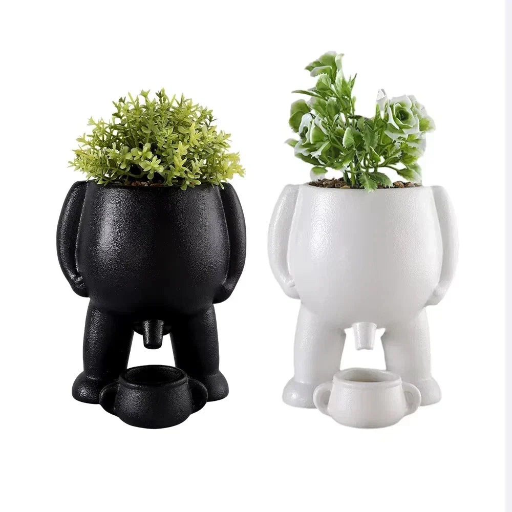 Funny Peeing Planter Pot | Piss Flower Pot Plants Home Gift Creative Gift Idea